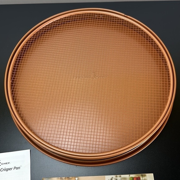 Copper Chef Perfect Pizza & Crisper Pan Guilt Free Fried Favorites - Picture 3 of 9